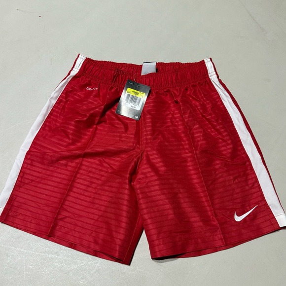 Nike Pants - NWT NIKE DRI-FIT RED SHORTS WHITE STRIPED SZ SMALL S